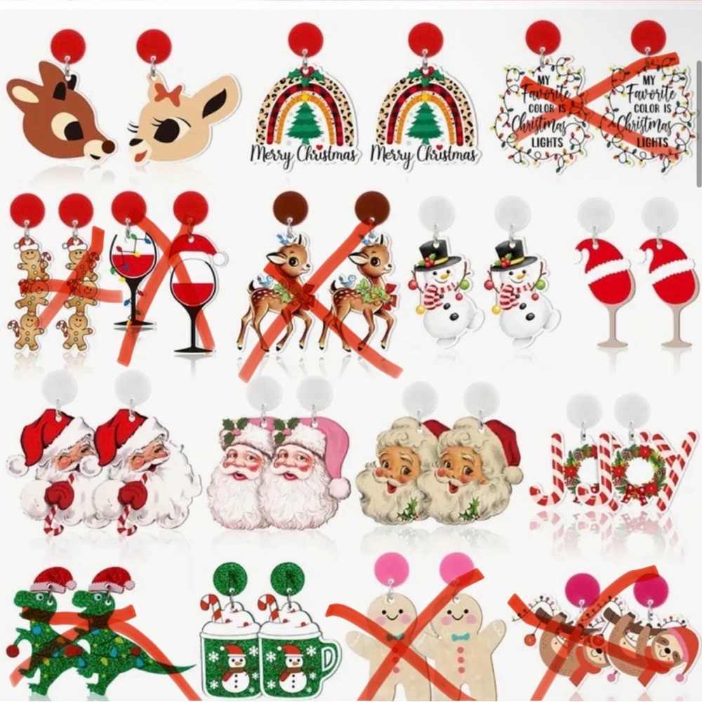Christmas Earrings (pick one) - Picture 2 of 3